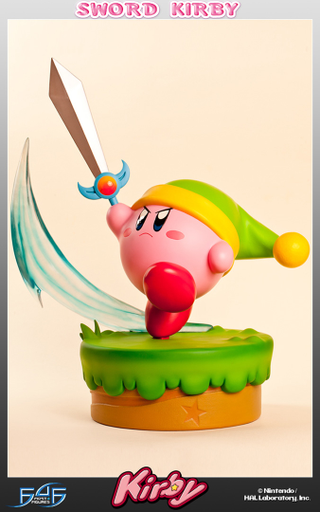 Illustration for article titled A Line Of Statues Based On Kirby Outfits? Oh No.